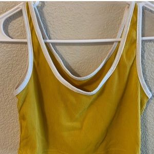 cute sporty cropped tank top